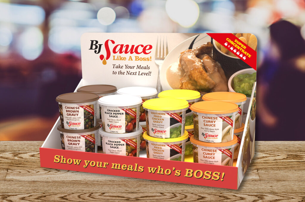 Sauce counter display